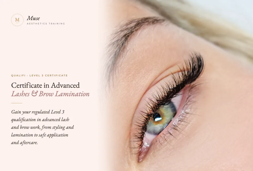 Level 3 Certificate in Advanced Lashes and Brow Lamination
