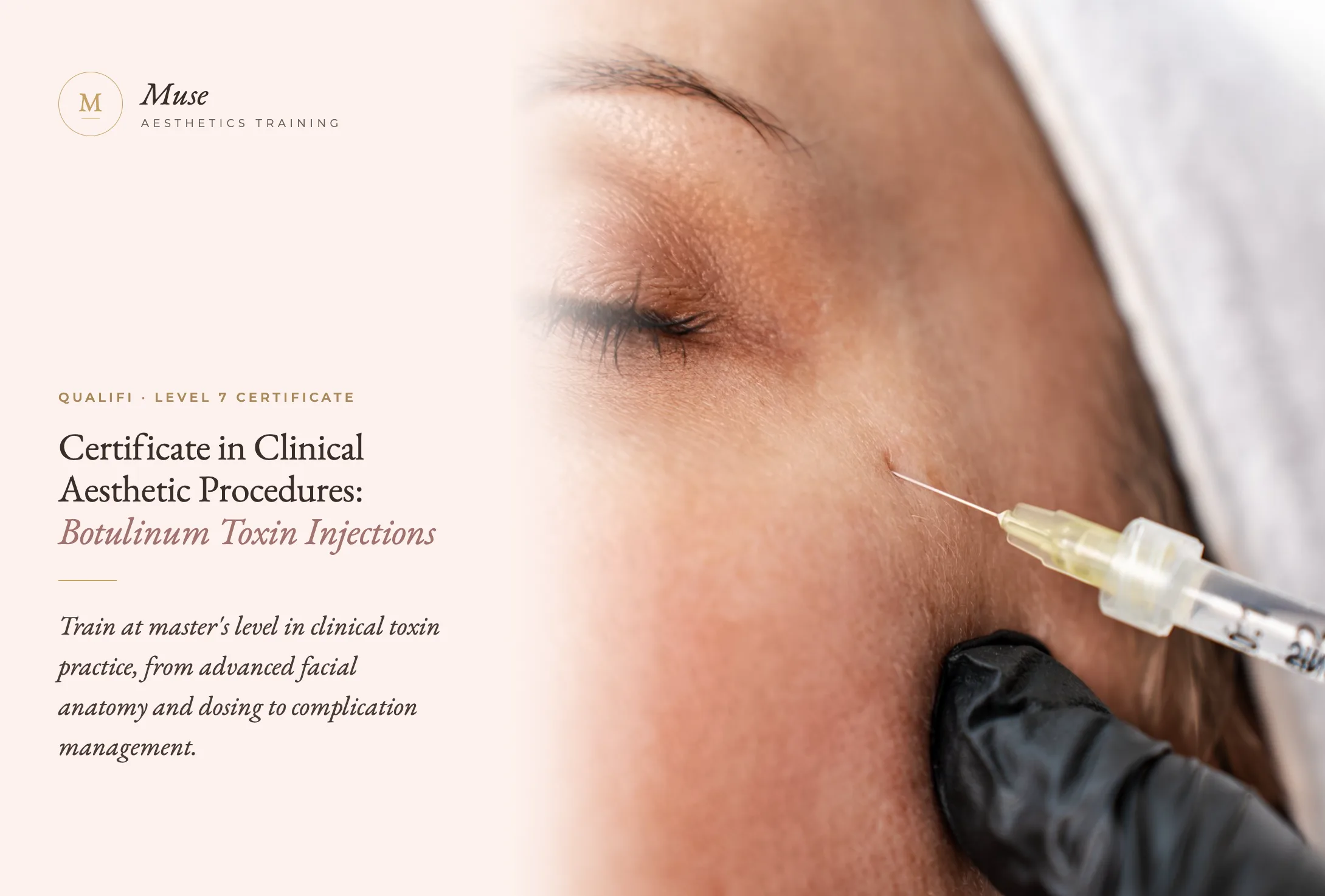 Level 7 Certificate in Clinical Aesthetic Procedures: Botulinum Toxin Injections